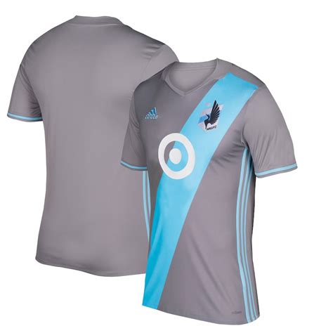 men's minnesota united fc adidas gray 2017 primary replica jersey|minnesota united soccer jersey.